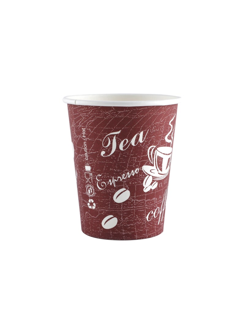 Richoos Paper Disposable Cups 8oz – 50-Pack Eco-Friendly  Suitable for Hot or Cold Food, Coffee, or Tea – No Lids - Image 1