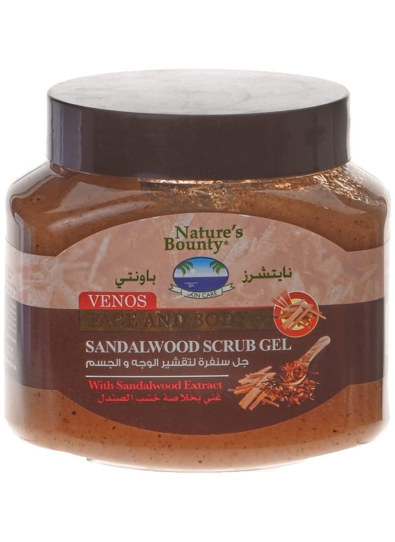 NATURE'S BOUNTY Nature's Bounty Venos Face and Body Sandal Wood Scrub Gel, 300 ml 
