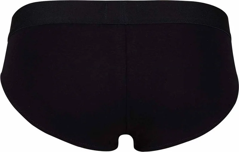 Doreanse Men's Modal Black Printed Briefs Slip 1255