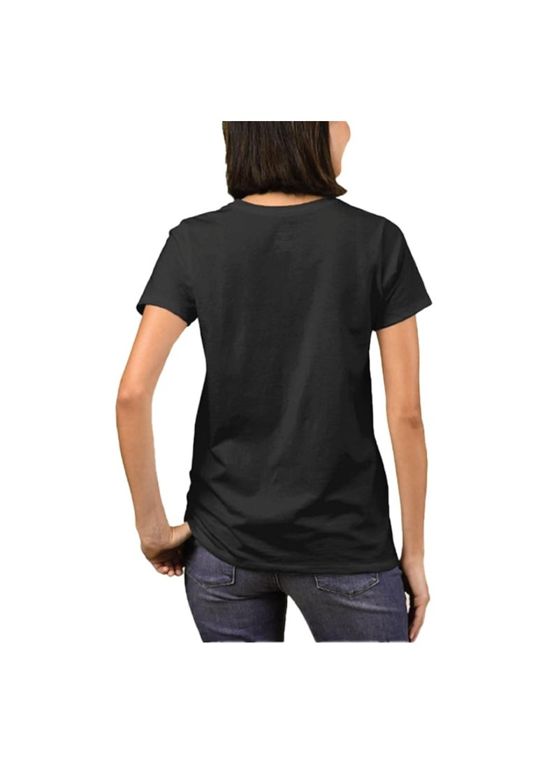 PRINTSHOP4ME Christmas Santa Tshirt For Women-Adults Celebrations Tshirt–Round Neck And Short Sleeve Cotton Tshirt,Everyday Wear - Image 2