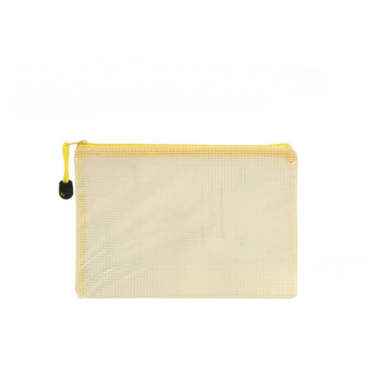 Zipper Document Bag Waterproof Mesh File Organizer - Transparent Pouch With Colorful Zipper for Students Organizing Test Papers - Image 5