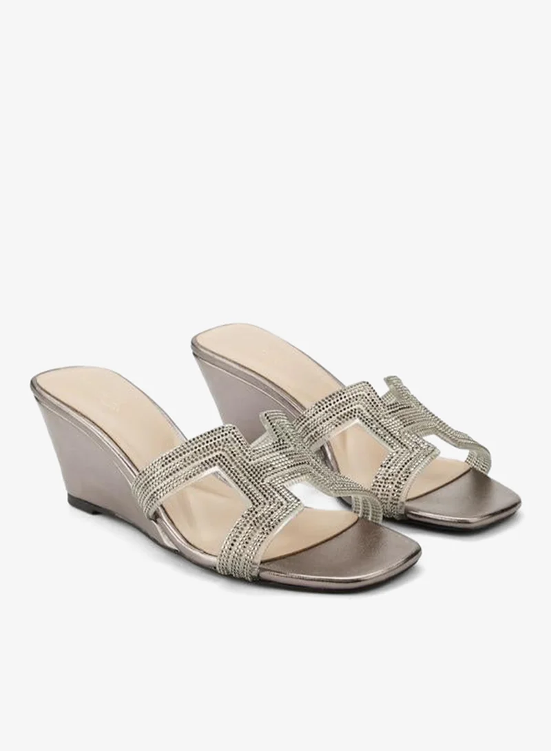 سيليست Women Embellished Wedge Heel Sandals Ramadan Collections