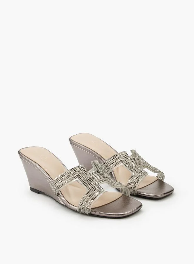 سيليست Women Embellished Wedge Heel Sandals