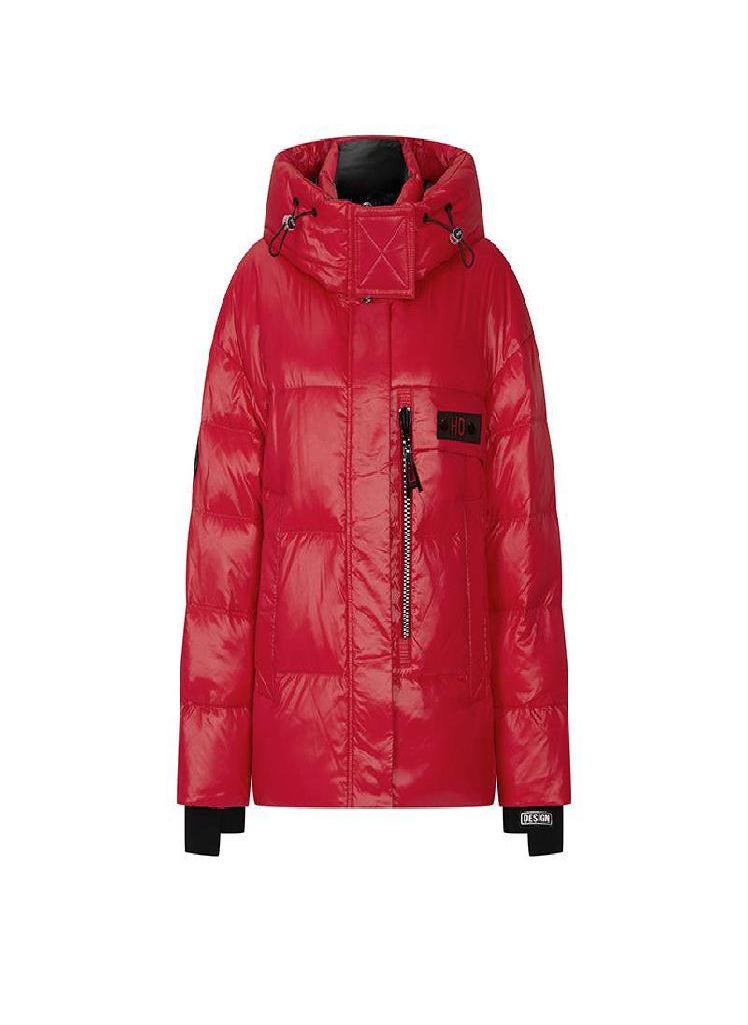 Eckek - JAZZEVAR 2021 Winter New Down Jacket Women's Hooded Leisure Fashion Medium and Long Thickened Warm Down Jacket - Image 1