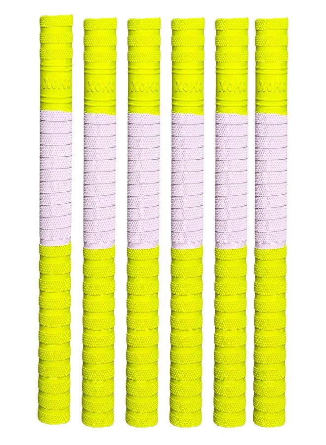 xoko Cricket Bat Grip , Neon Green and White, Textured Non-Slip Surface, Pack of 1 - Image 5