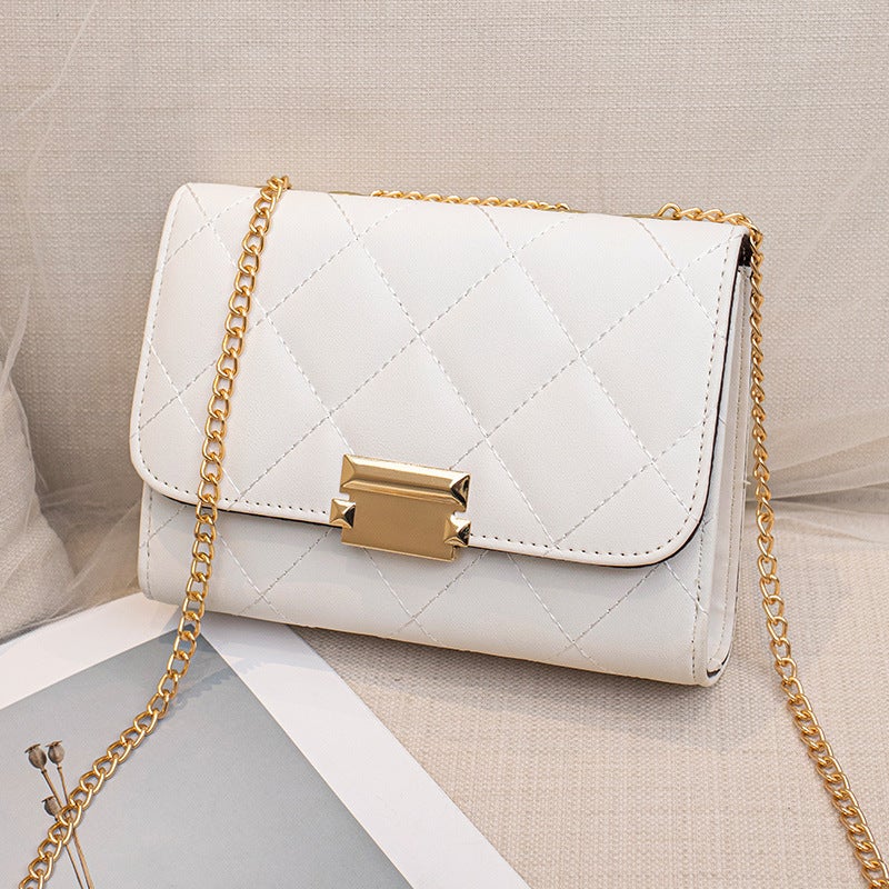 Fashion Embroidered Rhombus Cross-Body Square Bag Niche Texture Large Capacity All-Match Women'S Bag - Image 1