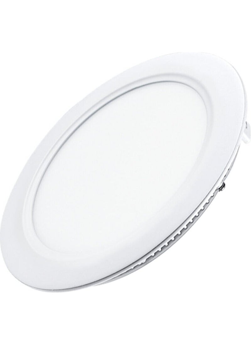 ACK - 18W 3000K Daylight Recessed Round LED Panel Luminaire - Image 1