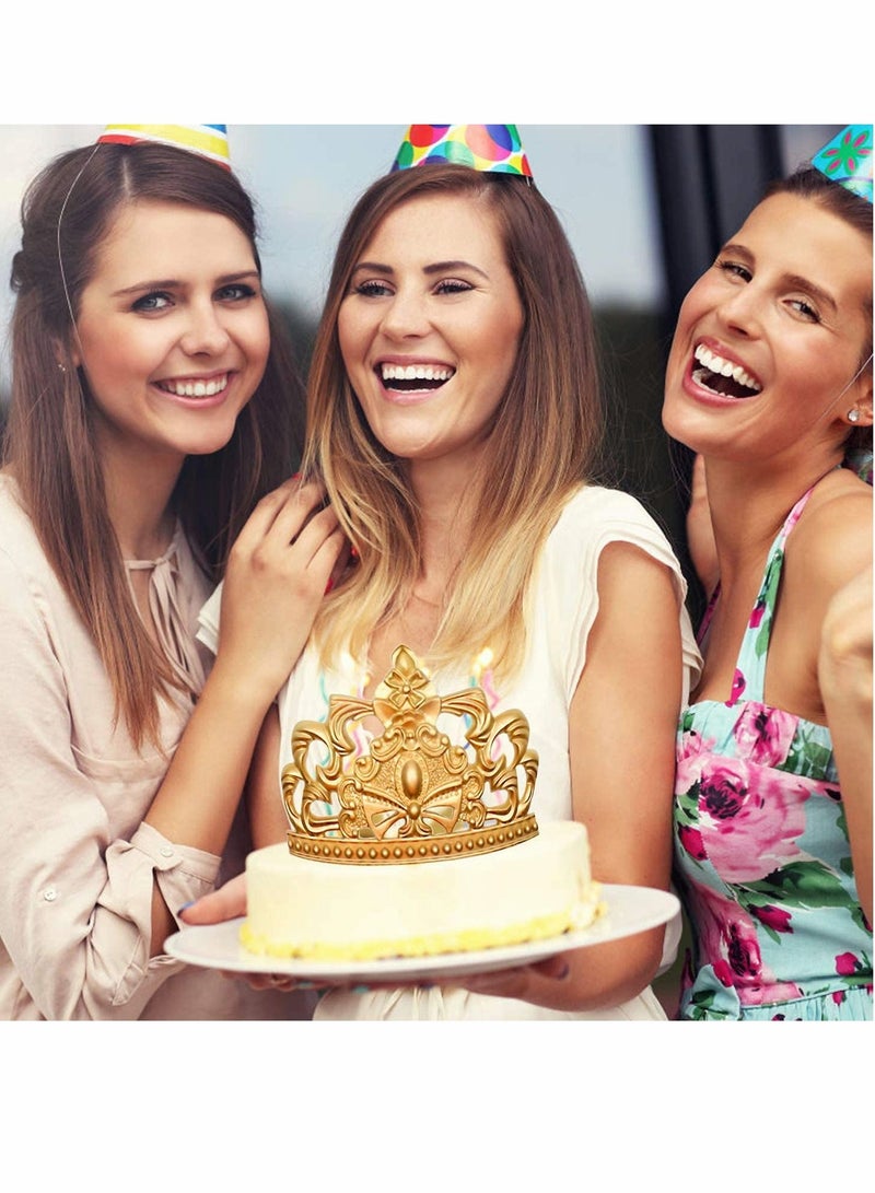 KASTWAVE Crown Cake Fondant Molds, Large Sugar Craft Crown Baroque Style Candy Silicone Mold, CupCake Decorating Mold, for DIY, Cake Topper, Chocolate, Pastry, Jewelry, Clay, Wedding Cake Decoration - Image 4