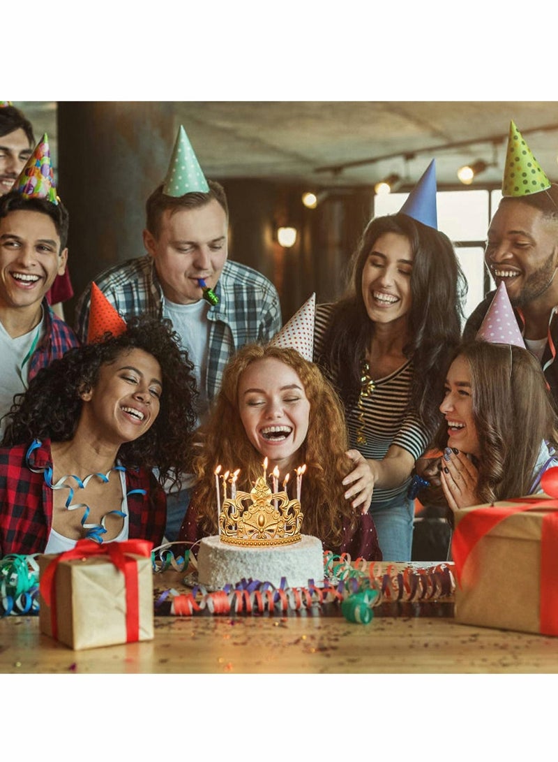 KASTWAVE Crown Cake Fondant Molds, Large Sugar Craft Crown Baroque Style Candy Silicone Mold, CupCake Decorating Mold, for DIY, Cake Topper, Chocolate, Pastry, Jewelry, Clay, Wedding Cake Decoration - Image 2