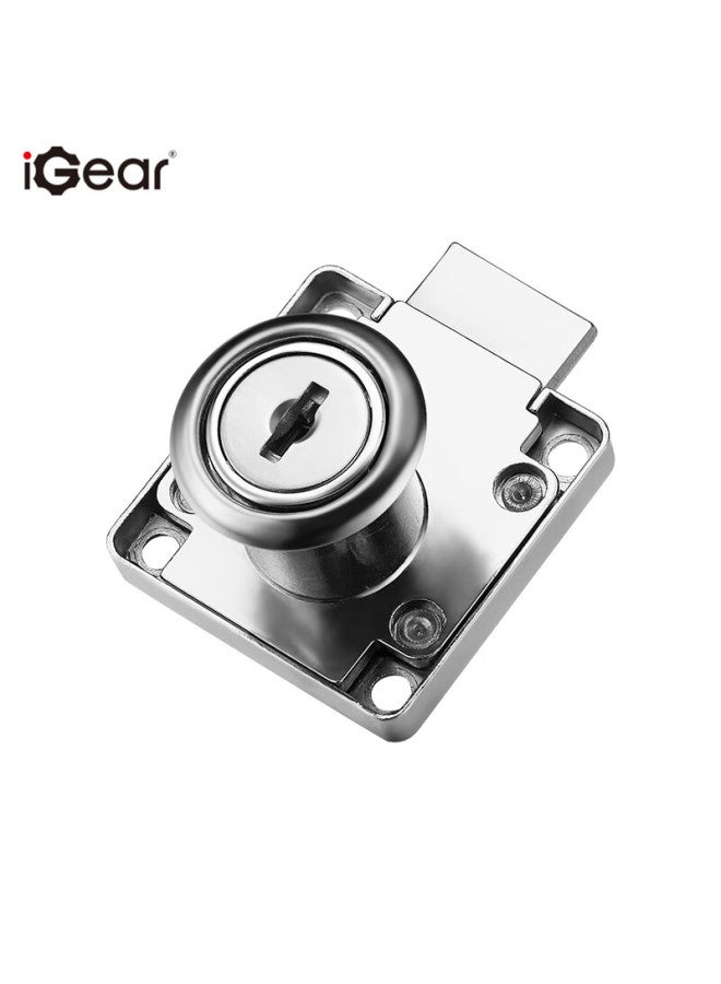 Igear Drawer Lock, Flat Head Lock, File Cabinet Lock, Furniture Lock, Wardrobe Lock, Bedside Table Lock, Security Lock, Thickened Office Desk Lock, Storage Cabinet Lock - Image 5