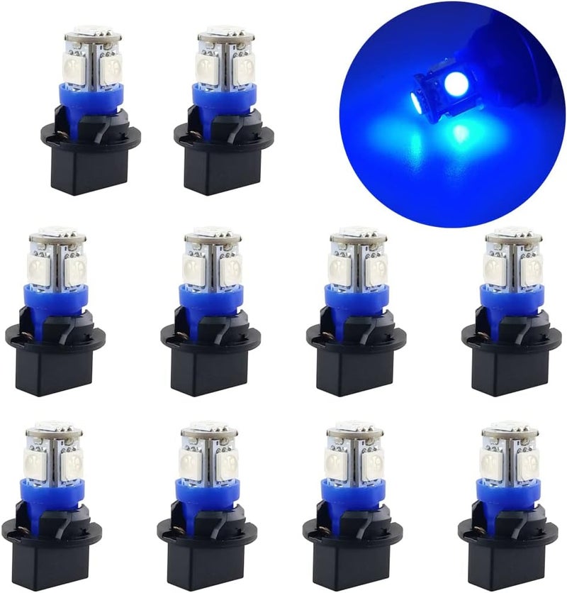 GLOFE T10 194 168 Ultra Blue LED Light Bulbs - 10Pcs Set for Dashboard and Instrument Cluster - Image 1