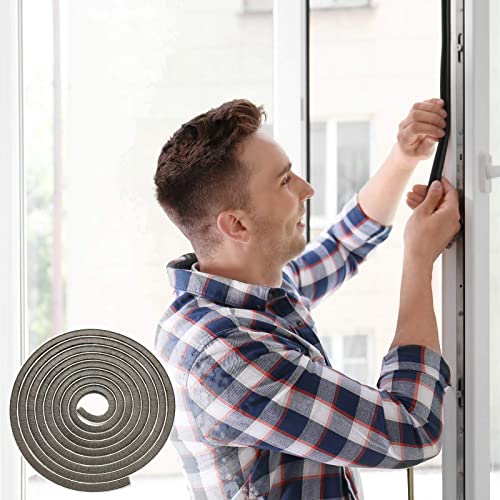 Hodaqe Weather Stripping Seal 10m Self-Adhesive Seal Strip Weatherstrip for Doors & Windows Windproof Soundproof Dustproof - Image 2