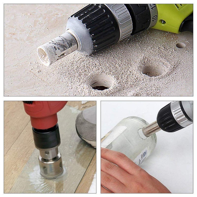 DIY Crafts DIY Crafts Pattern No 2 13 Pcs Set Diamond Drill Bit Set Glass Tile Marble and Ceramic Hollow Core Extractor Remover Tool Set for Glass Ceramics Por Pattern No 2 13 Pcs Set  - Image 5