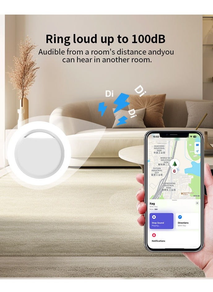 Beauenty - Smart Tag (Cheap alternative of Airtag), Works with Apple Find My (iOS Only), Bluetooth Finder, Tractor, Keys Finder And Item Locator for Child, Elders, Pets, Keys, Bags, Wallets and More. Black - Image 1