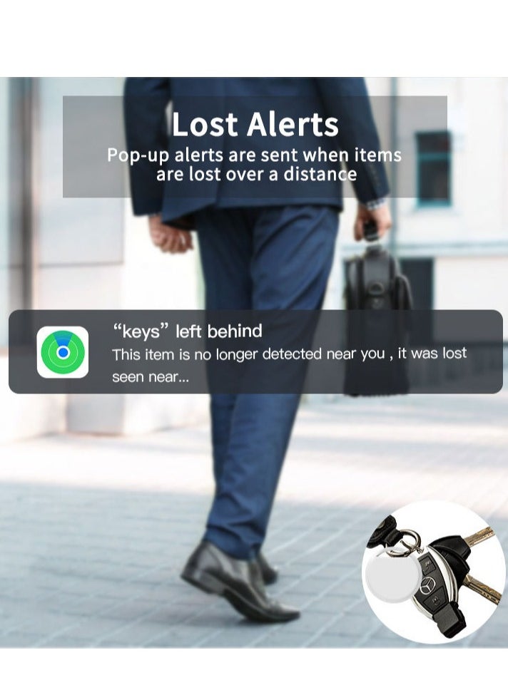 Beauenty - Smart Tag (Cheap alternative of Airtag), Works with Apple Find My (iOS Only), Bluetooth Finder, Tractor, Keys Finder And Item Locator for Child, Elders, Pets, Keys, Bags, Wallets and More. Black - Image 1