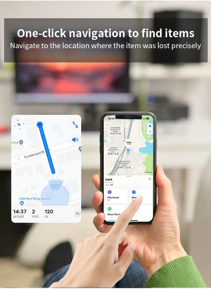 Beauenty - Smart Tag (Cheap alternative of Airtag), Works with Apple Find My (iOS Only), Bluetooth Finder, Tractor, Keys Finder And Item Locator for Child, Elders, Pets, Keys, Bags, Wallets and More. Black - Image 1