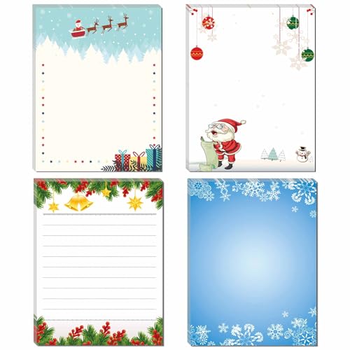 DUGUTUL 4 Christmas Notepads Holiday Notepads for Christmas Home School and Office Gifts - Image 1