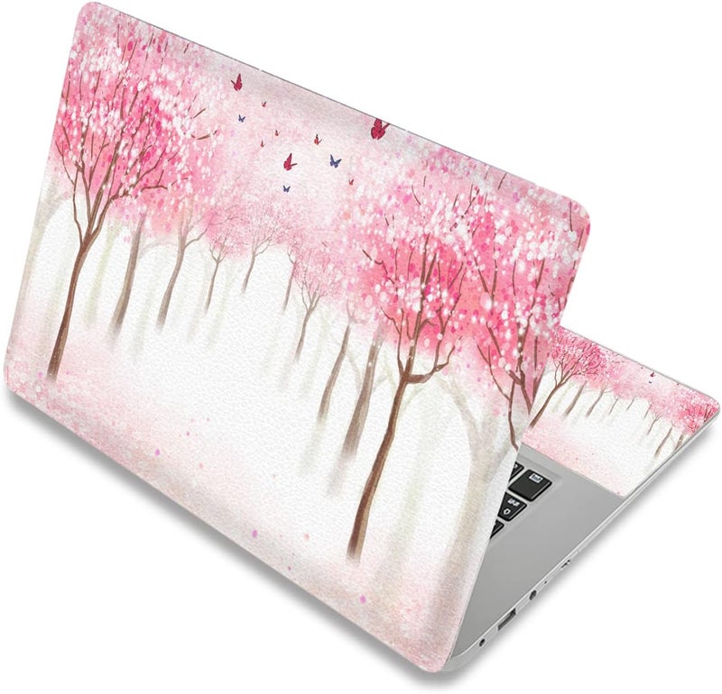 Laptop Skin Sticker Decal,12" 13" 13.3" 14" 15" 15.4" 15.6 inch Laptop Skin Sticker Cover Art Decal Protector Notebook PC (Plum Bossom)