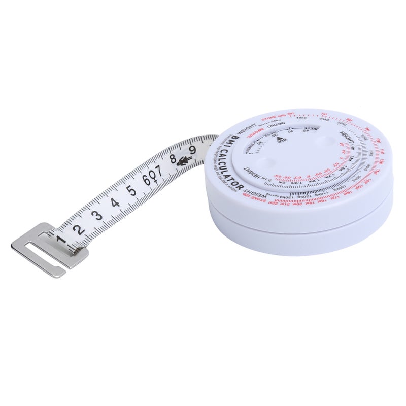 150cm BMI Body Mass Index Tape Measure Body Fat Caliper Weight Loss Calculator - Image 3