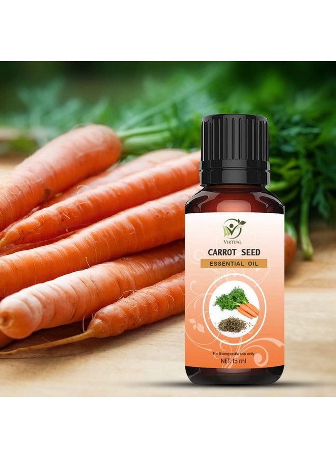 افتراضي زيت بذور الجزر العطري النقي والطبيعي 100% للوجه/البشرة/زيت العناية بالشعر 30 مل - Image 3