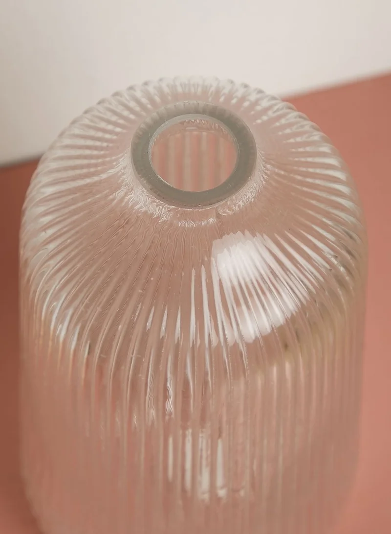 Sass & Belle Tall Fluted Glass Vase