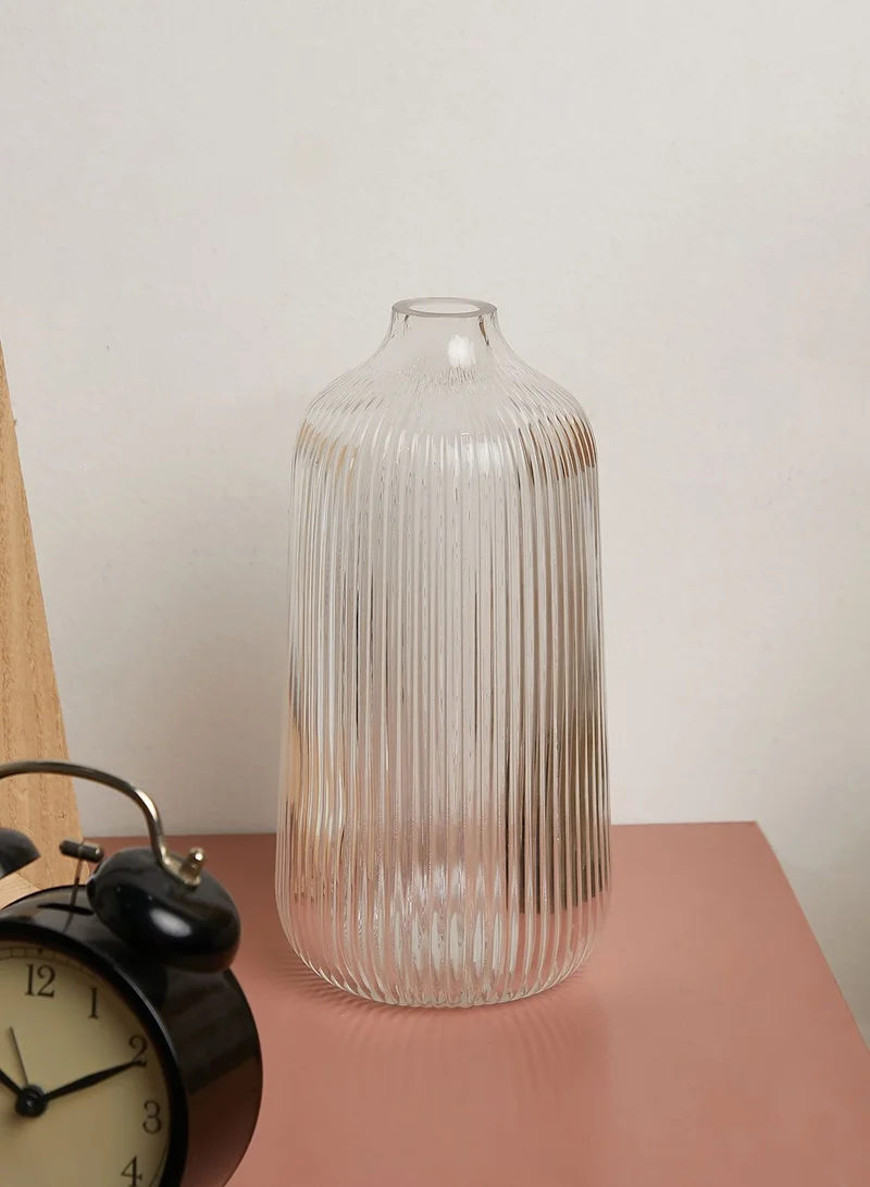 Sass & Belle Tall Fluted Glass Vase