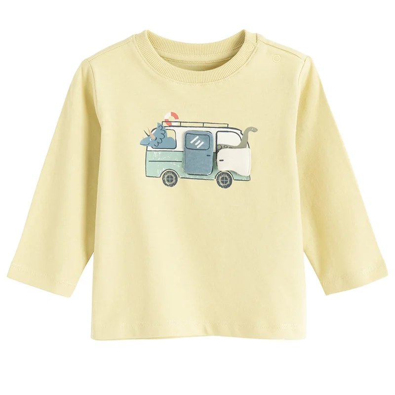 Cool Club by SMYK CCB3200433 YELLOW COTTON T-SHIRT L/S