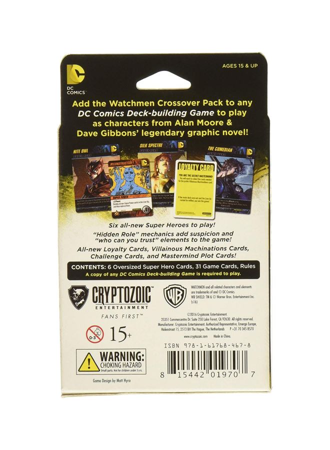 كريبتوزوك إنترتينمنت لعبة DC Deck-Building Crossover Pack 4 Watchmen Card Game 01970CZE - Image 3