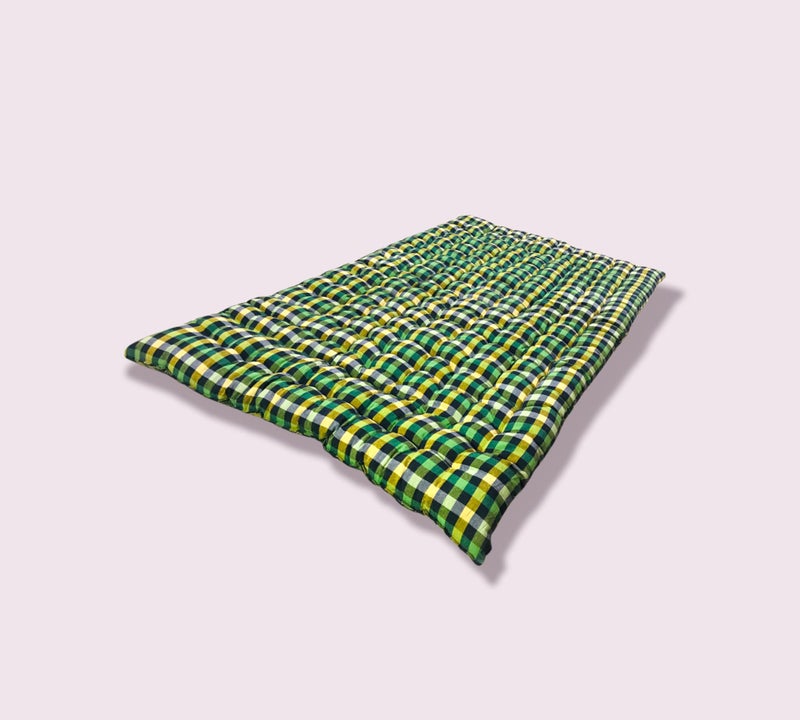ATOOTFUSION Soft Cotton Foldable Light Weight Filled Single Firm Mattress| Gadda (Multicoloured, 1 Sleeping Capacity, 3 x 6 ft or 72 x 36 Inches) - Image 4