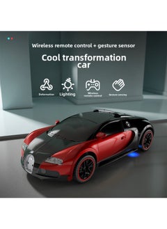 Generic Children's Toys Charging Remote Control Deformation Car One-key Deformation Remote Control Car Robot Distribution Generation Gift-Color:Rambo Police Car 1:18  - Image 3