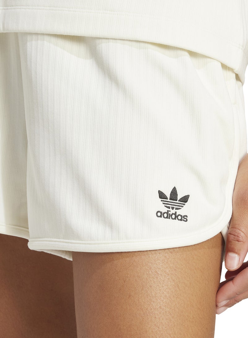 adidas Originals Essential Wide Ribbed Sprinter Shorts  - Image 4