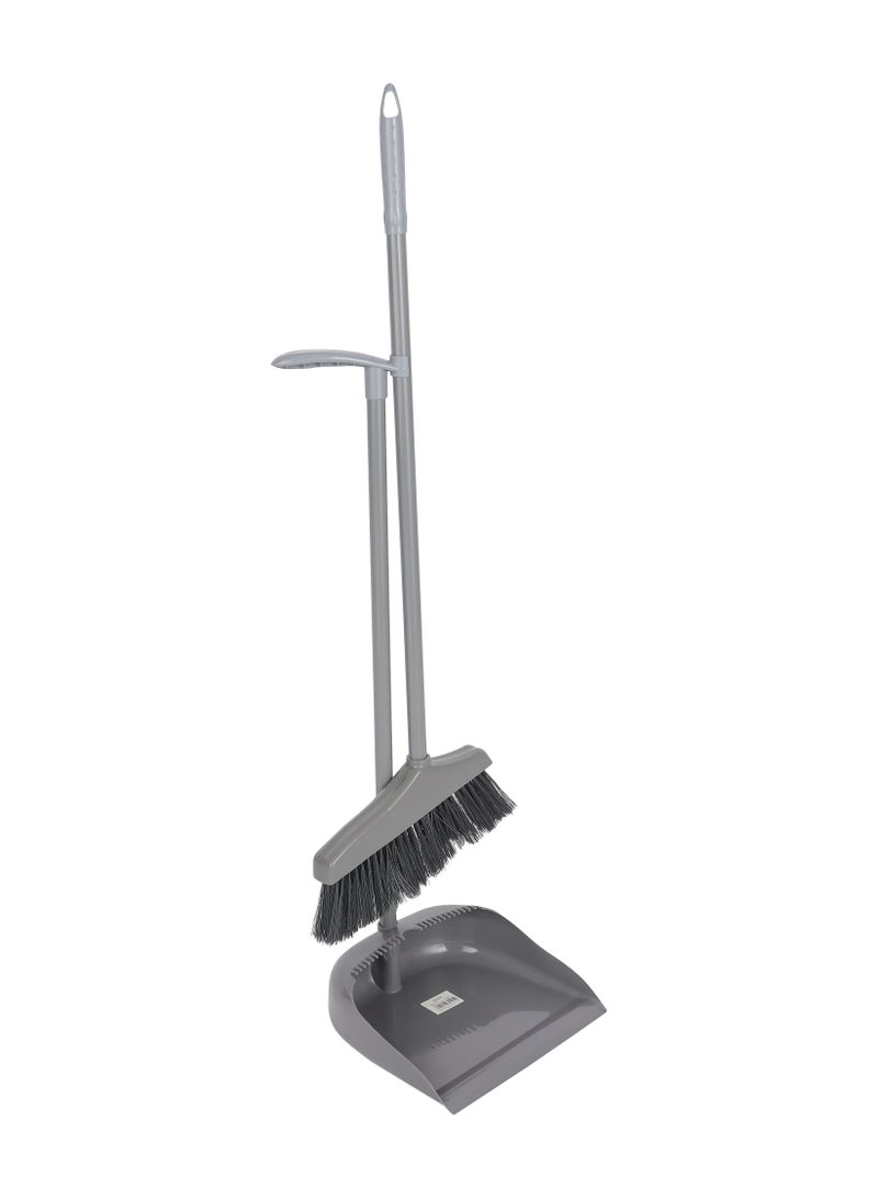 Delcasa Dustpan and Brush with a Long Handle-DC3120 - Image 1