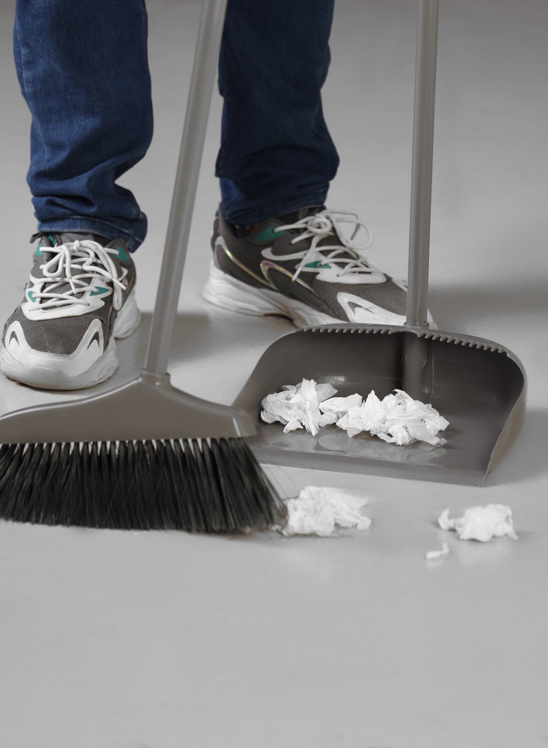 Delcasa Dustpan and Brush with a Long Handle-DC3120 - Image 4