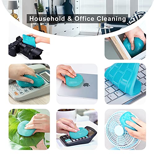 TICARVE 3 Pack Cleaning Gel for Car Detailing Putty Car Vent Cleaner Goo Cleaning Putty Gel Auto Detailing Tools Car Interior Cleaner Dust Cleaning Mud for Cars Dust Cleaner Slime Keyboard Cleaner - Image 5