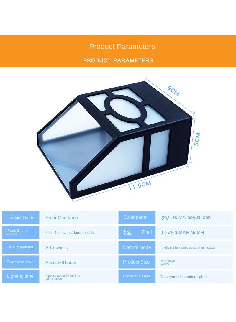 Bluejw Solar Led Wall Lights, 4 Pack Illuminate Outdoor Wall Lamps For House,Small Exterior Light Fixture Waterproof Nordic Style Lighting Decor For Home Garden Porch - Image 3