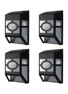 Bluejw Solar Led Wall Lights, 4 Pack Illuminate Outdoor Wall Lamps For House,Small Exterior Light Fixture Waterproof Nordic Style Lighting Decor For Home Garden Porch  - Image 1