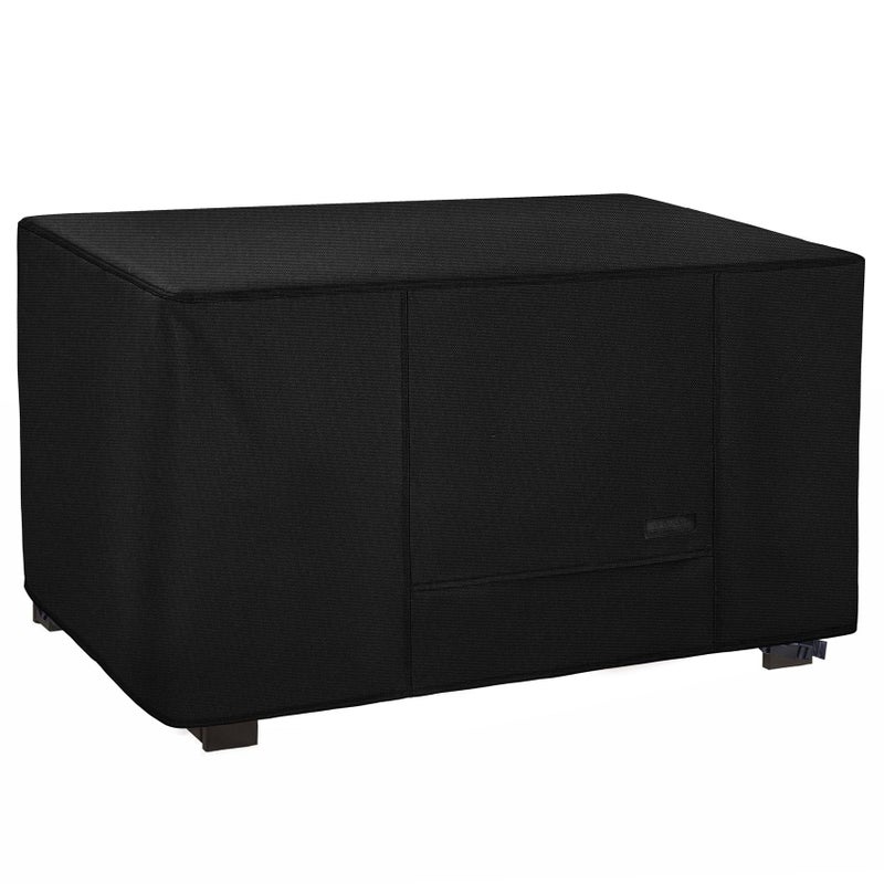 NettyPro Fire Pit Cover Rectangular Waterproof Outdoor Firepit Cover for Gas Propane Fire Pit Table Rectangle, 48 x 28 x 24 inch, Black - Image 1