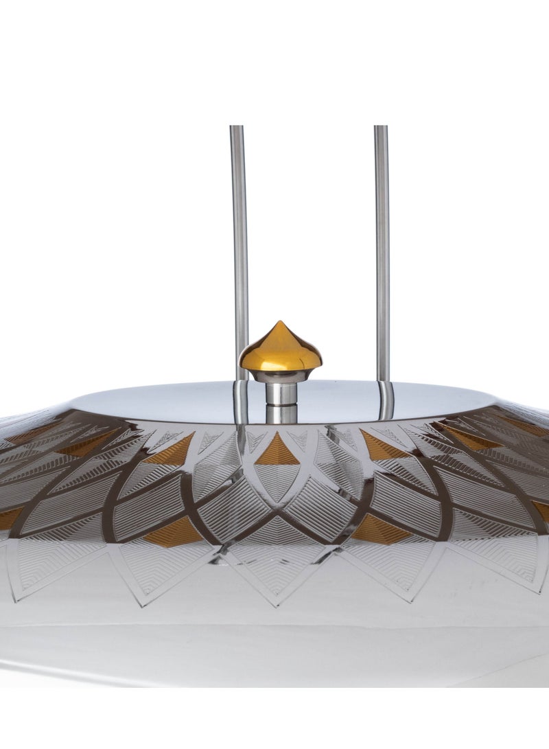 Alsaif Buffet Plate And Heater For Eating And Keeping It Cot With Two Wax Bases For Heat  - Image 3