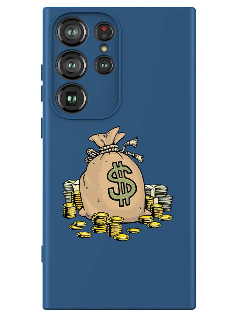 Theodor Protective Slim Fit Case Liquid Silicone Cover with Full Body Protection Anti-Scratch Shockproof Case For Samsung Galaxy S24 Ultra (Blue) - Donald duck - Image 1