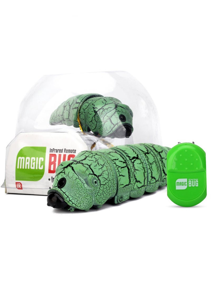 New And Unique Remote Control Yoyo Insect Infrared Sensor Reptile Insect Caterpillar Electric Remote Control Toy (Green) - Image 1