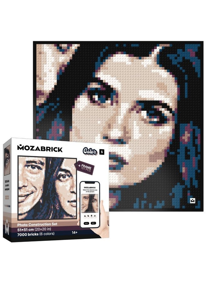 MOZABRICK مجموعة بناء صور موزابريك نموذج لون S (20 بوصة × 20 بوصة) - حول أي صورة إلى فن جدار موزاييك باستخدام منشئنا وتطبيق الويب. - Image 1