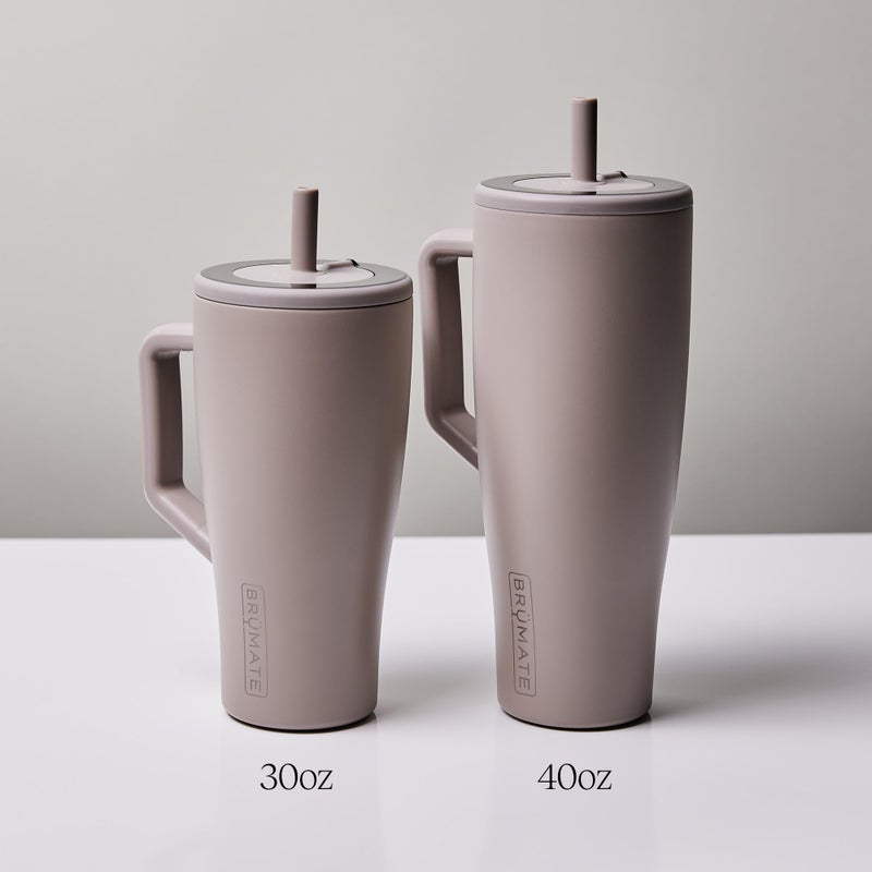 BrÃ¼Mate Era 40 oz Tumbler with Handle and Straw | 100% Leakproof Insulated Water Bottle Tumbler with Lid and Flexible SoftSip Straw | Made of Stainless Steel | Cup Holder Friendly | 40oz (Guava) - Image 5