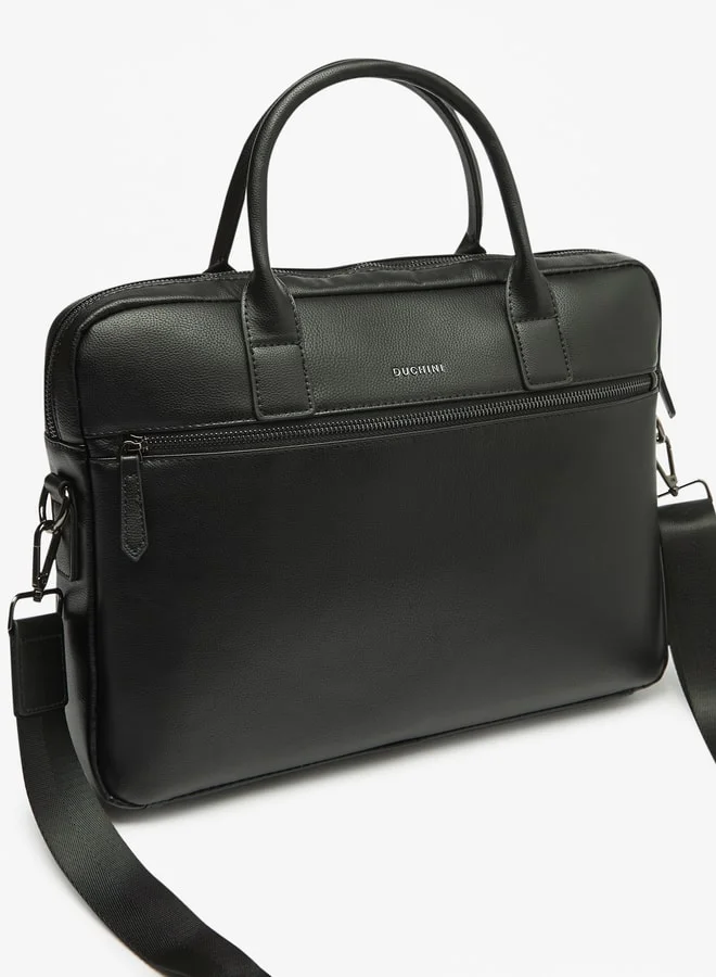 DUCHINI Men Textured Portfolio Bag