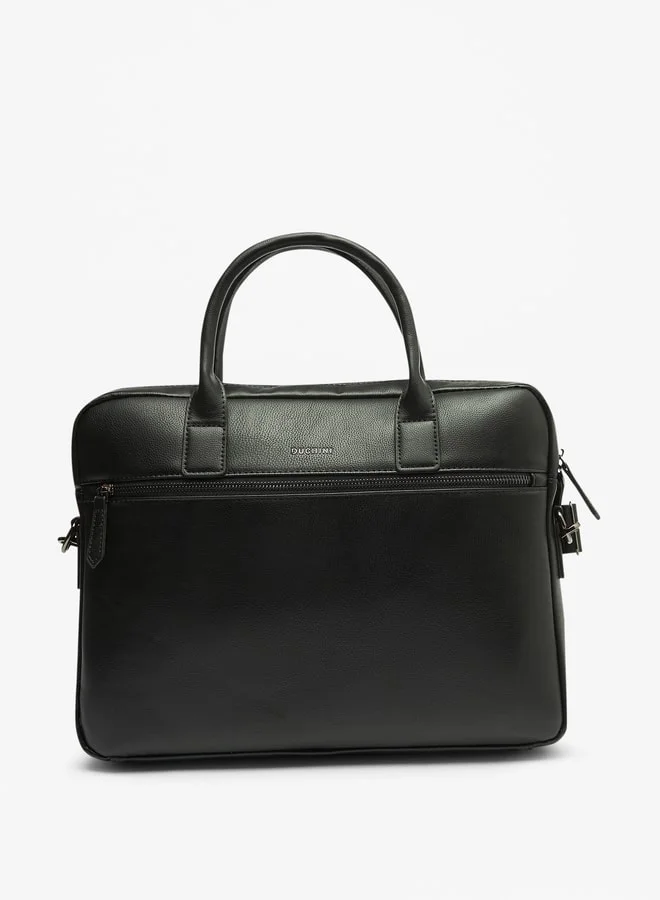 DUCHINI Men Textured Portfolio Bag
