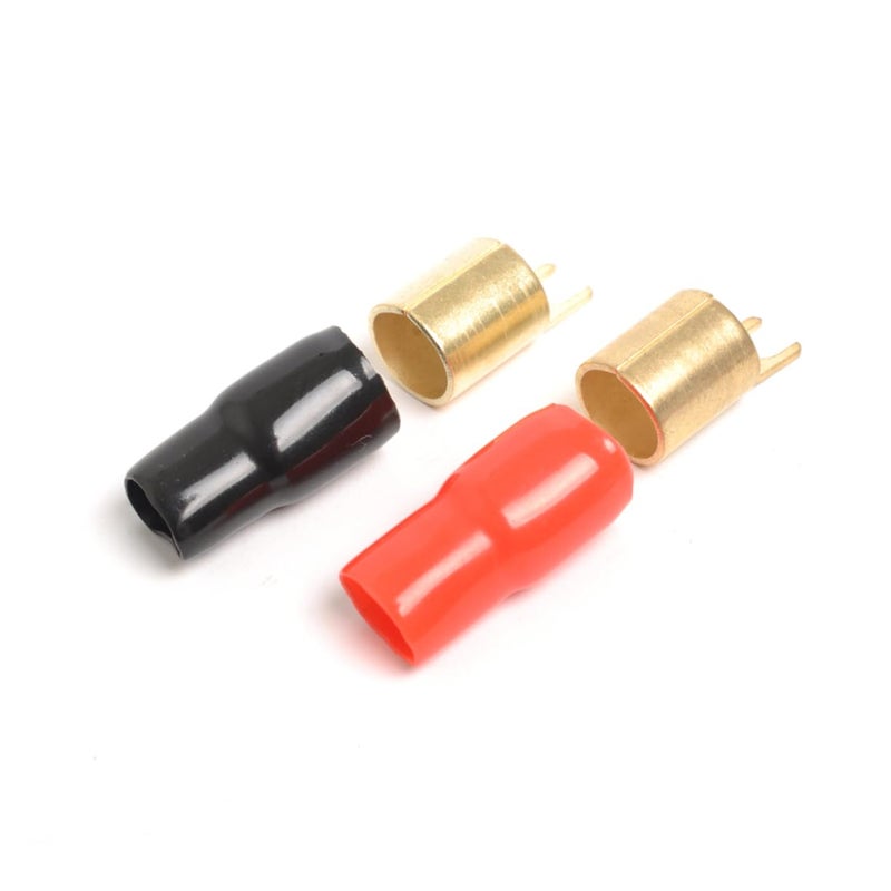 2 Pairs 0 Gauge Spade Terminal Crimp Connectors for Speaker Wire - Image 4