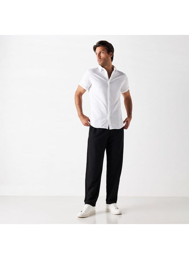 Iconic Iconic Textured Shirt with Short Sleeves  - Image 2