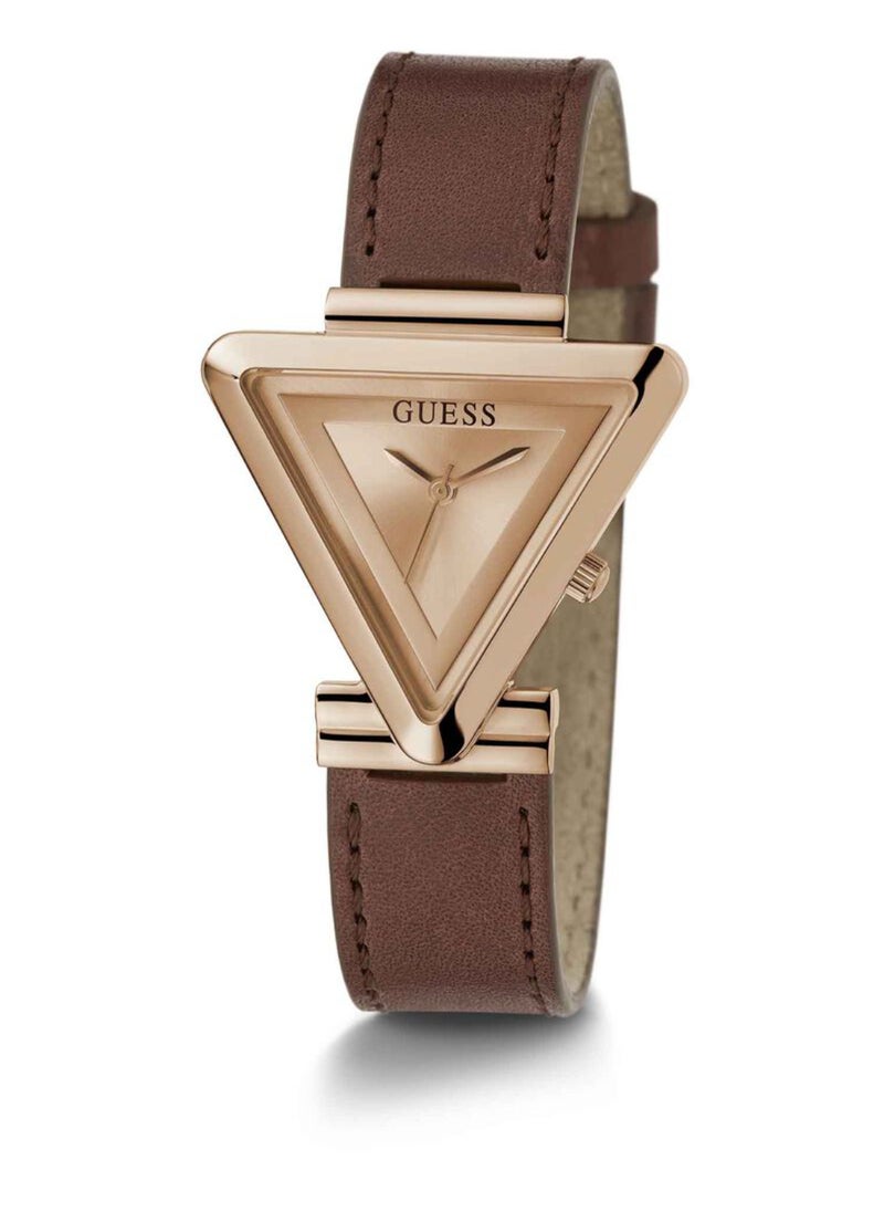 GUESS - Guess Women's Triangle Analog Rose Gold Tone Case Quartz Watch - GW0548L2 - Image 1