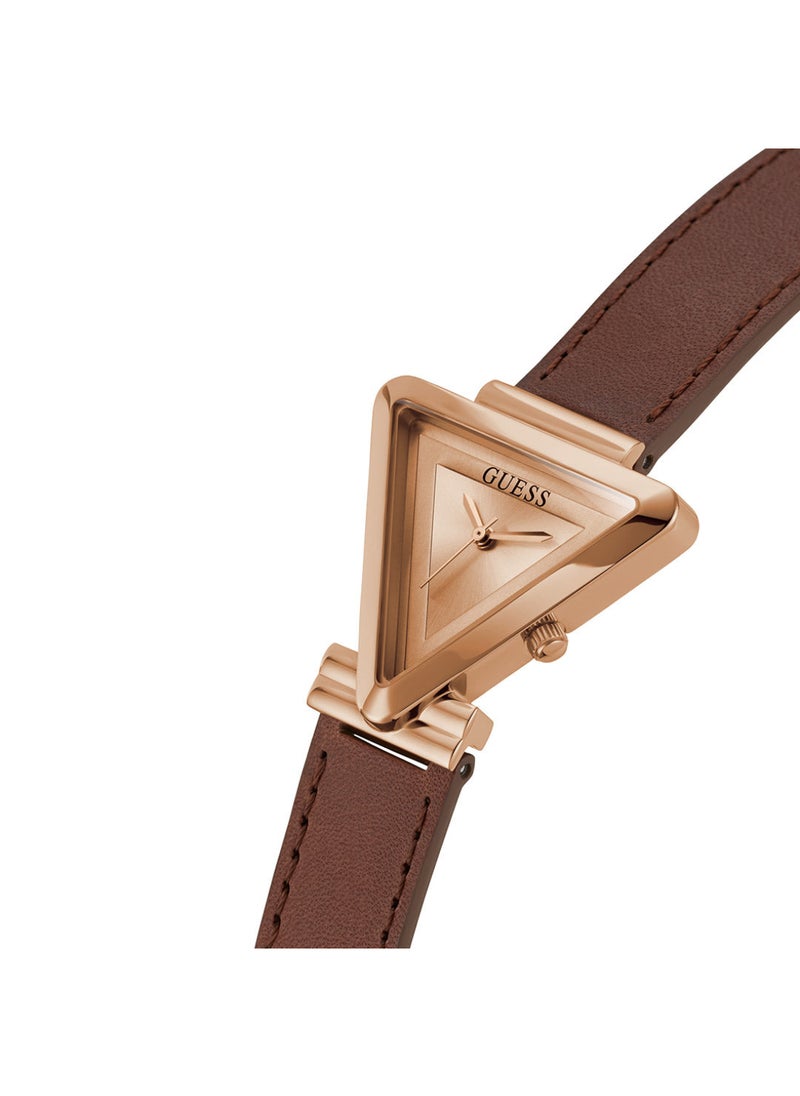 GUESS - Guess Women's Triangle Analog Rose Gold Tone Case Quartz Watch - GW0548L2 - Image 1