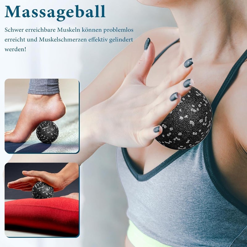 Fitness Roller Fascia Roller Set with Massage Balls for Muscle Recovery - Image 4