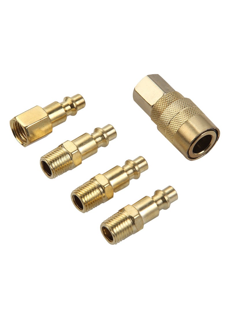 KSEIBI Industrial Quick Coupler 5-Pc. Tungsten Carbide Tip, Bits for Wood, Doors, Woodworking. Pneumatic Tools, Air Compressor, Offering Quick and Efficient Connections Between Pneumatic Tools, Hoses.  - Image 1